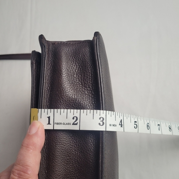 Vintage Fossil Brown Pebbled Leather Small Crossbody Purse - Picture 13 of 16